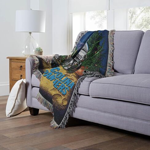 NFL Carolina Panthers Home Field Advantage Woven Tapestry Wall Hanging, 48 x 60 Inches, Officially Licensed, Decorative Fringes in Kuwait