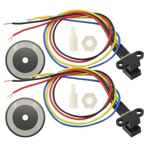 2PCS Photoelectric Speed Sensor Encoder Coded Disc Code Wheel,Optical Encoder for Smart Car 5V Encoder Wheel in Saudi Arabia
