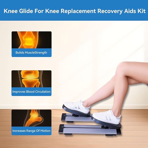 Knee Replacement Recovery Aids,Knee Surgery Recovery Equipment,Knee Glide for Knee Replacement Recovery Aids Kit Knee Therapy Exercise Strengthening Equipment for PCL MCL ACL in Kuwait