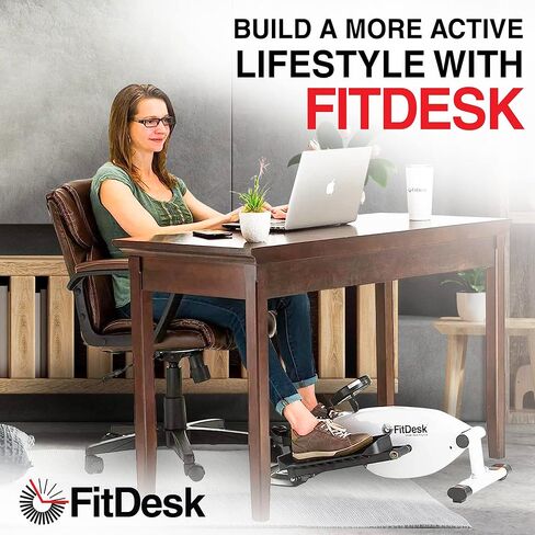 FITDESK تحت آلة تمرين الدراجة المكتبية ، تمرين دواسة مغناطيسية مضغوطة ، ميني بيضاوي الشكل ، مدرب أمراض القلب الهادئة للتدريبات على المكاتب المنزلية ، دراجة مقاومة قابلة للتعديل للياقة المكتبية in Kuwait