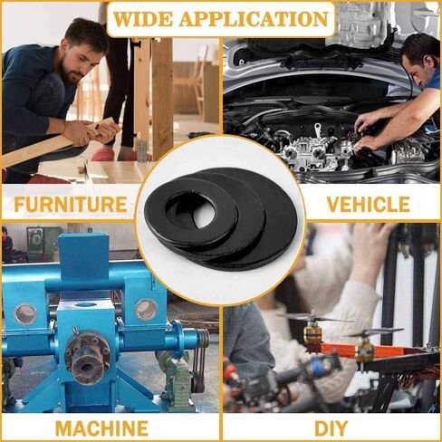VIGRUE 304 Stainless Steel Flat Washers Set Washers Hardware Assortment 225 Pieces -15 Sizes M3 M4 M5 M6 M8 M10 M12 in Kuwait