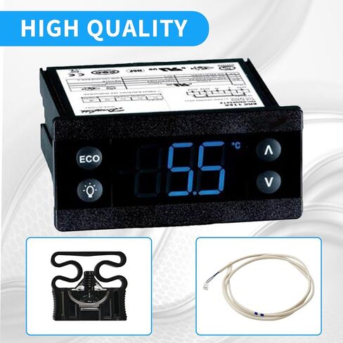 مجموعة تحكم درجة الحرارة ERC112C متوافقة مع Air Beverage ، Delfield ، Randell ، Hoshizaki ، Danfoss Refrigeration Controller استبدال 080G3106 080G3494 SP-5209 SP-5210 in Saudi Arabia
