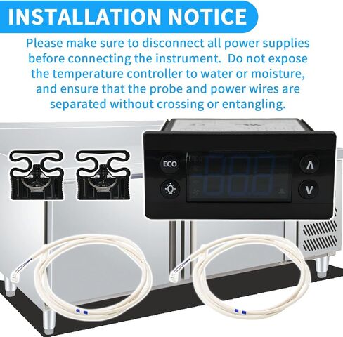 مجموعة تحكم درجة الحرارة ERC112C متوافقة مع Air Beverage ، Delfield ، Randell ، Hoshizaki ، Danfoss Refrigeration Controller استبدال 080G3106 080G3494 SP-5209 SP-5210 in Saudi Arabia