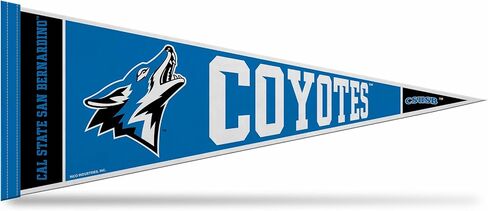 Rico Industries NCAA Cal State San Bernardino Coyotes 12" x 30" Felt Wall Décor Pennant - Great for Home/Bed Room/Man Cave Décor in Saudi Arabia