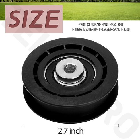 15280 Flat Hydro Drive Idler Pulley يحل محل Toro ، Exmark 106-2176 ، Timecutter ، سلسلة Quest Zero-Turn Mowers Z380 ، Z420 ، SS 4250 ، SW 4200 ، SW 5000 ، ZS 3200 ، ZS 3200S ، ZS 4200 ، ZS 4200S in Kuwait