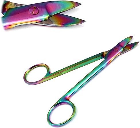 Odontomed2011 Multi Titanium Color Rainbow Crown مقص 4.5 " in Saudi Arabia