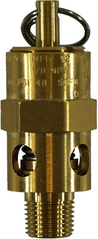 Kingston 1/8 "NPT النحاس النحاس صمام تخفيف الضغط الصناعي ، المصنوع في الولايات المتحدة الأمريكية (25 رطل / 31 SCFM) in Saudi Arabia