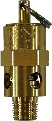 Kingston 1/8 "NPT النحاس النحاس صمام تخفيف الضغط الصناعي ، المصنوع في الولايات المتحدة الأمريكية (25 رطل / 31 SCFM) in Saudi Arabia
