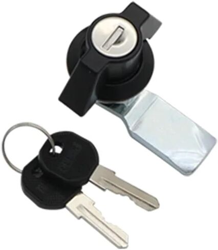 Zinc Alloy Cylindrical Tongue Lock Industrial Electrical Equipment Distribution Box Handle Cabinet Handle 1Pcs(Chrome no Lock) in Kuwait