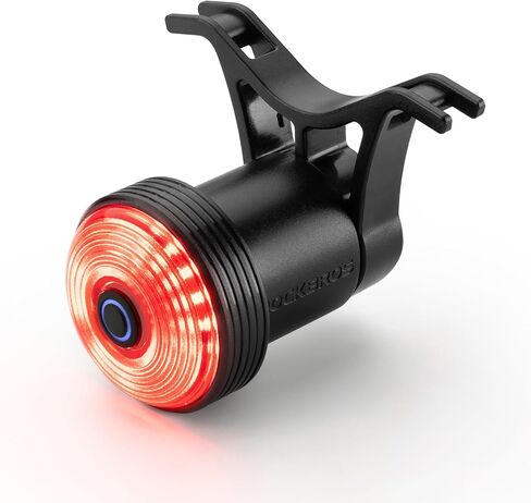 ROCKBROS Bike Tail Light Smart Brake Sensing Rear Bike Light,Auto On/Off, Waterproof,Type C USB Rechargeable，Black in Saudi Arabia