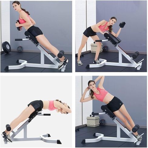 Roman Chair Extension Beh ، Hight Adjustment Gym Bra for Home Gym ، White ، 108x56x170.7-92.5cm in Saudi Arabia