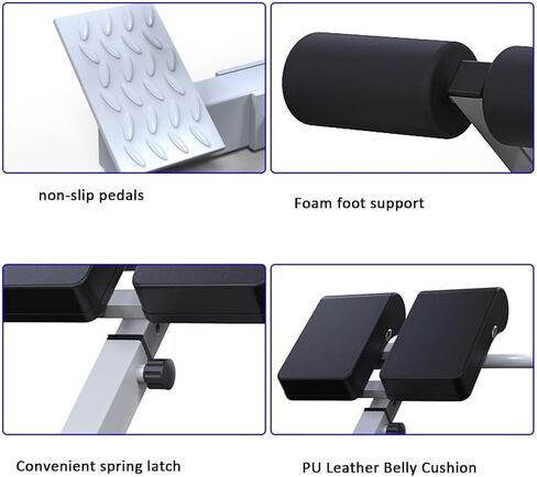 Roman Chair Extension Beh ، Hight Adjustment Gym Bra for Home Gym ، White ، 108x56x170.7-92.5cm in Saudi Arabia