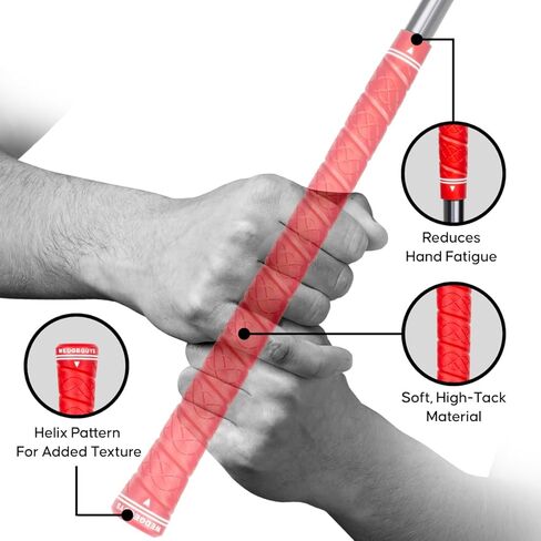 Wedge Guys Helix Wrap Grips Bundle – Supreme Control w/ Increased Texture - All-Weather Performance Golf Club Grips Replacement for Regripping Wedges Drivers Irons Woods Hybrids, Midsize or Standard in Kuwait
