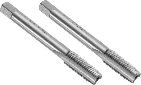 uxcell 2pcs Straight Flute Thread Tap, M10 x 1.25 Left Hand Metric Screw Threading Tapping Tool Thread Milling Machine Taps, High-Speed Steel 6542 (HSS 6542) in Saudi Arabia