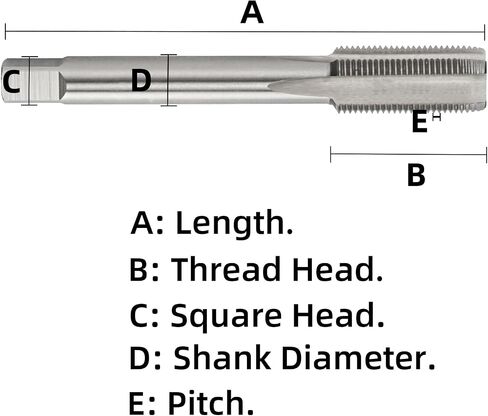 خيط متري النقر M7.5 × 1.0 ، آلة HSS اضغط على اليد اليمنى M7.5x1mm in Saudi Arabia