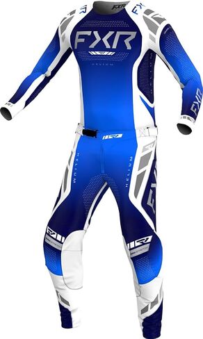 FXR Youth Helium MX Jersey Lightweight Mesh Drop Tail Slim Fit Design Cobalt - Large in Saudi Arabia