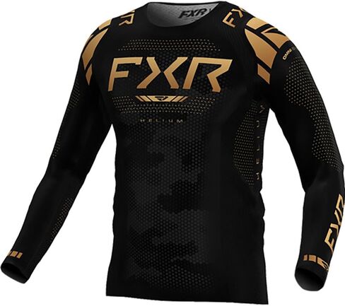FXR Youth Helium MX Jersey Lightweight Mesh Drop Tail Slim Fit Design Texas Tea - Small in Saudi Arabia