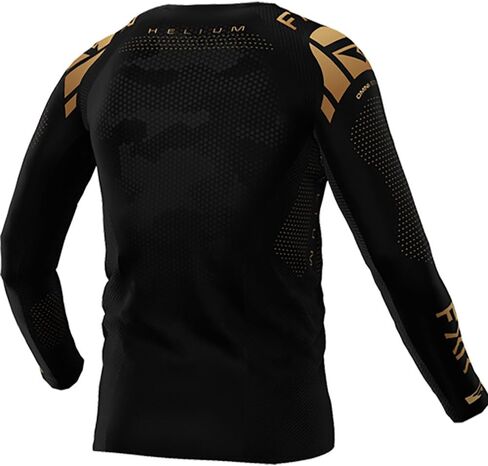 FXR Youth Helium MX Jersey Lightweight Mesh Drop Tail Slim Fit Design Texas Tea - Small in Saudi Arabia