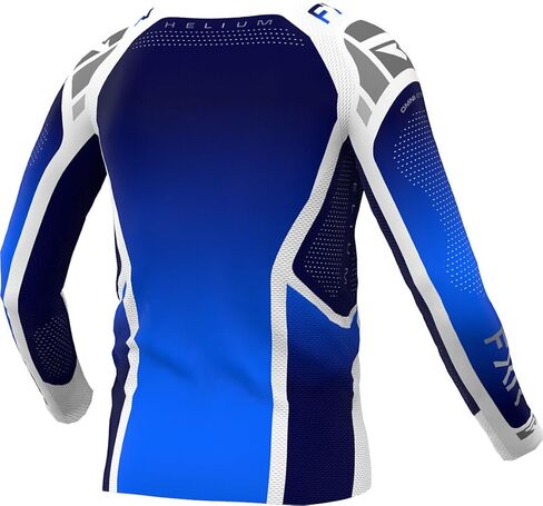 FXR Youth Helium MX Jersey Lightweight Mesh Drop Tail Slim Fit Design Cobalt - X-Large in Saudi Arabia