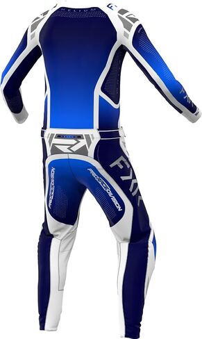 FXR Youth Helium MX Jersey Lightweight Mesh Drop Tail Slim Fit Design Cobalt - X-Large in Saudi Arabia
