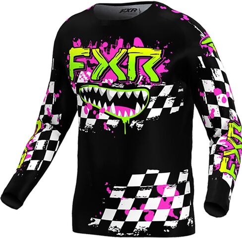 FXR Youth Clutch MX Jersey Soft Moisture -wicking drop tail hem gromlin - كبير in Saudi Arabia