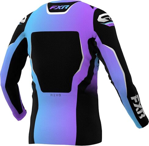 FXR Youth Revo MX Jersey Lightweight Mesh Drop Tail Slim Fit Design Aurora - X -Large in Saudi Arabia