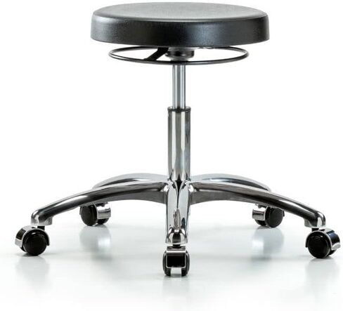 Polyurethane Chair, Class 10 Clean Room Seats, Polished Cast Aluminum Base,Pneumatic Adjustment 16.5-21.5", 300 lbs Capacity in Saudi Arabia