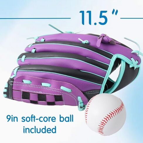 Left Handed Baseball Glove for Kids, Entry-Level Left Handed Baseball Glove, Durable Lefty Tball Gloves for Kids Youth Training. 10.5in, Age 4-7 in Kuwait