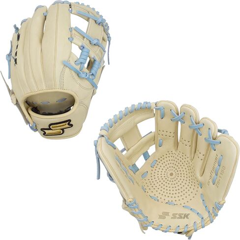 SSK Z5 Craftsman Infield Baseball Glove – 11.25" - 11.5" - 11.75" - 12" – Right & Left Hand Throw (Camel/Columbia - I Web, 11.5" - Right Hand Throw) in Saudi Arabia