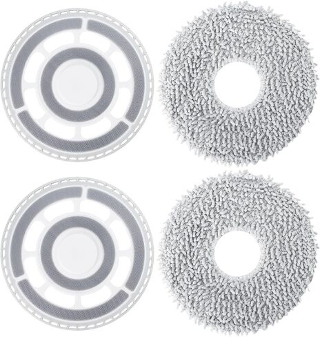 ملابس MOP مع حامل بديل ، لوحات مسح لـ ECOVACS DEEBOT N30 PRO/N30 OMNI/N30 PRO OMNI/T30S/T30S COMBO/T30 PRO OMNI/T30 OMNI ROBOT VARING in Kuwait