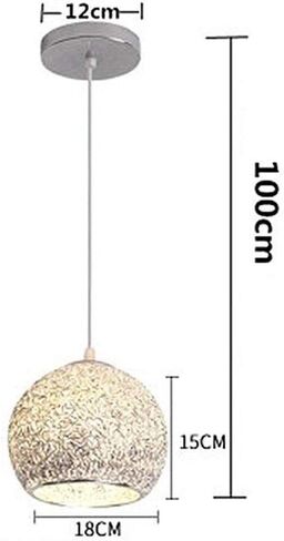 XIAOXY Aluminum Round Ball Shade Ceiling Light Modern Globe Chandelier Silver E27 Led Pendant Lighting Bar Kitchen Island Lights Bedroom Bedside Home Decoration Lighting Hanging Light in Saudi Arabia