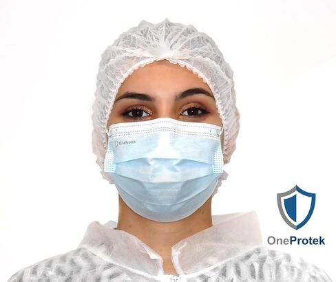 قبعات بوفانت التي يمكن التخلص منها (100 حزمة) - شبكات الشعر الأبيض 21 " - غطاء رأس غير منسوج in Saudi Arabia