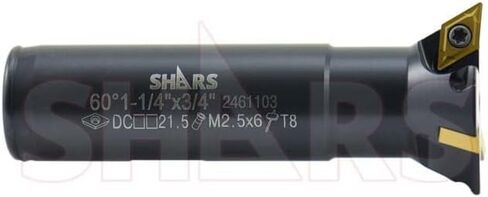 Shars 1-1/4" Indexable 60 Degree Dovetail Cutter DCMT Insert New 404-8572 ! in Saudi Arabia