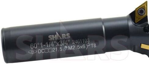 Shars 1-1/4" Indexable 60 Degree Dovetail Cutter DCMT Insert New 404-8572 ! in Saudi Arabia
