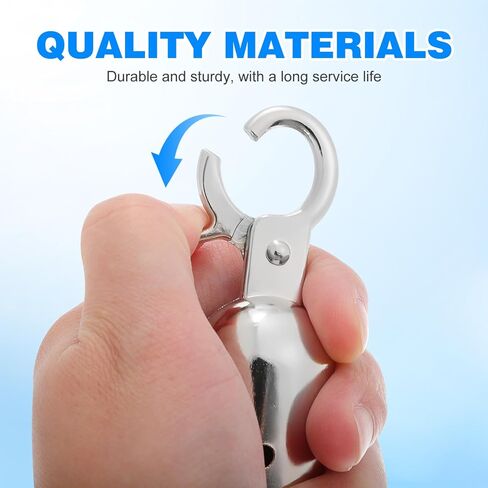 Homoyooo 2PCS Stefless Steel Rope Stoppers مع السنانير المفاجئة متين التزيين الحبل in Saudi Arabia