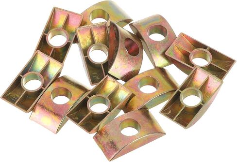 #Uus 12 PCS M8 Half Moon Nuts غسالات الحديد نصف القمر المكسرات S البرونزية in Saudi Arabia