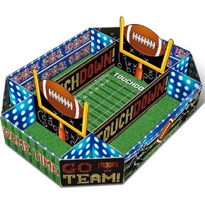 2 Pack Soccer Food Serving Tray Soccer Party Supplies Kits Large Sport Snack Plates Complete Tailgate Stadium Bowl Kit Sport Birthday Celebration Table Centerpiece Favor in Saudi Arabia