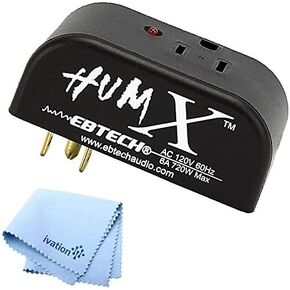 Hum X - Plug-Style AC Voltage Ground Loop Hum Eliminator + Cleaning Cloth in Saudi Arabia
