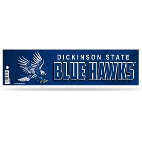 Rico Industries NCAA Dickinson State Blue Hawks 3 "× 12" ملصق المصد in Saudi Arabia