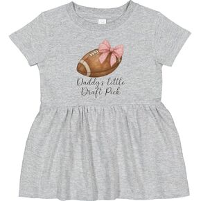 مسودة Daddy Inktastic Daddy Little Pick Football Pink Bow Infant in Kuwait