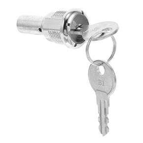 قفل آلة Gumball Doitool: مجموعة واحدة من قفل آلة البيع واستبدال المفتاح ، وتجميع المعادن الآمن ، وموزع الحلوى ، والفضة ، 2.63 × 0.86 بوصة in Kuwait