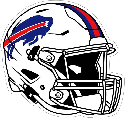 Siskiyou Sports NFL Buffalo Bills Helmet Auto Secal ، ألوان الفريق ، مقاس واحد in Saudi Arabia