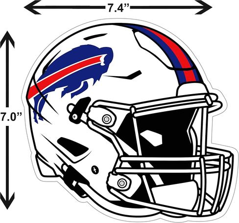 Siskiyou Sports NFL Buffalo Bills Helmet Auto Secal ، ألوان الفريق ، مقاس واحد in Saudi Arabia