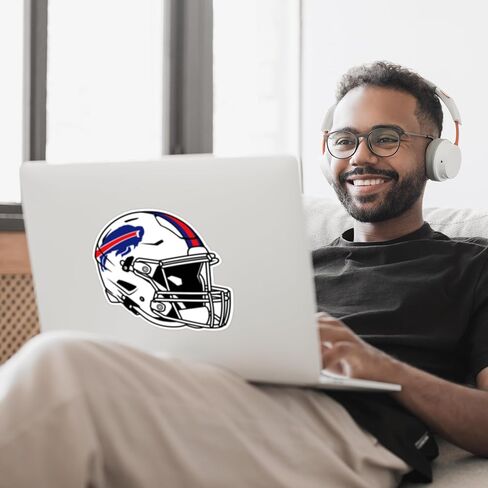 Siskiyou Sports NFL Buffalo Bills Helmet Auto Secal ، ألوان الفريق ، مقاس واحد in Saudi Arabia