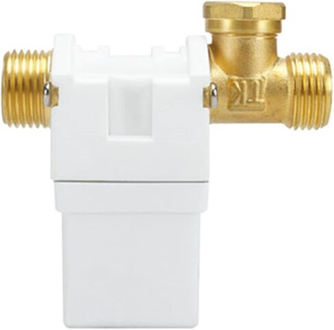 Valve Brass Electric Solenoid Valve G1/2' NC 12v 24v 220v Water Heater air Solar System(Silver) in Saudi Arabia