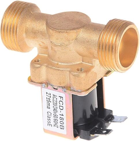 Valve Electric New Solenoid Valve Water Normally Closed Air Inlet 3/4inch Flow 12 VDC 220V 24V Gold Switch(AC 220V) in Saudi Arabia