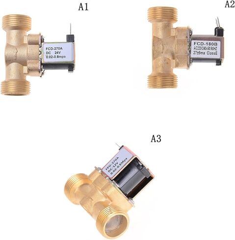 Valve Electric New Solenoid Valve Water Normally Closed Air Inlet 3/4inch Flow 12 VDC 220V 24V Gold Switch(AC 220V) in Saudi Arabia