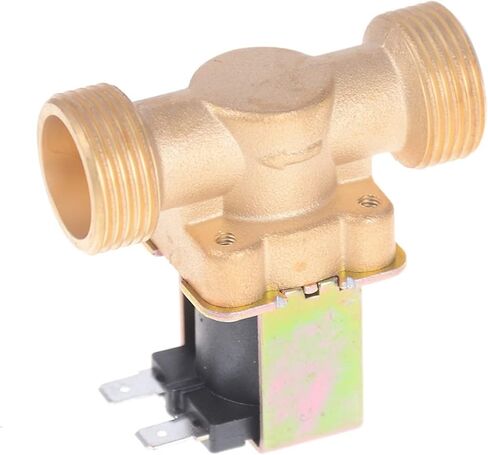 Valve Electric New Solenoid Valve Water Normally Closed Air Inlet 3/4inch Flow 12 VDC 220V 24V Gold Switch(AC 220V) in Saudi Arabia