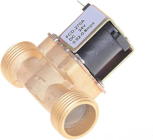Valve Electric New Solenoid Valve Water Normally Closed Air Inlet 3/4inch Flow 12 VDC 220V 24V Gold Switch(AC 220V) in Saudi Arabia