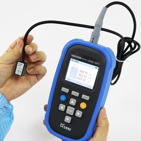 Tesla Gauss Meter Surface Three Fluxgate Fluxgate Tesla Gauss Meter Tester الضعيف المجال المغناطيسي مع المدى من 0 إلى 1000 ميكروت in Saudi Arabia